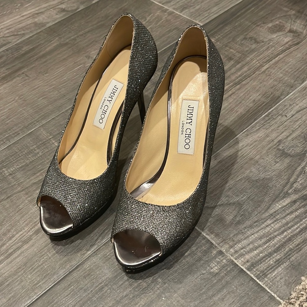Authentic Jimmy choo peep toe